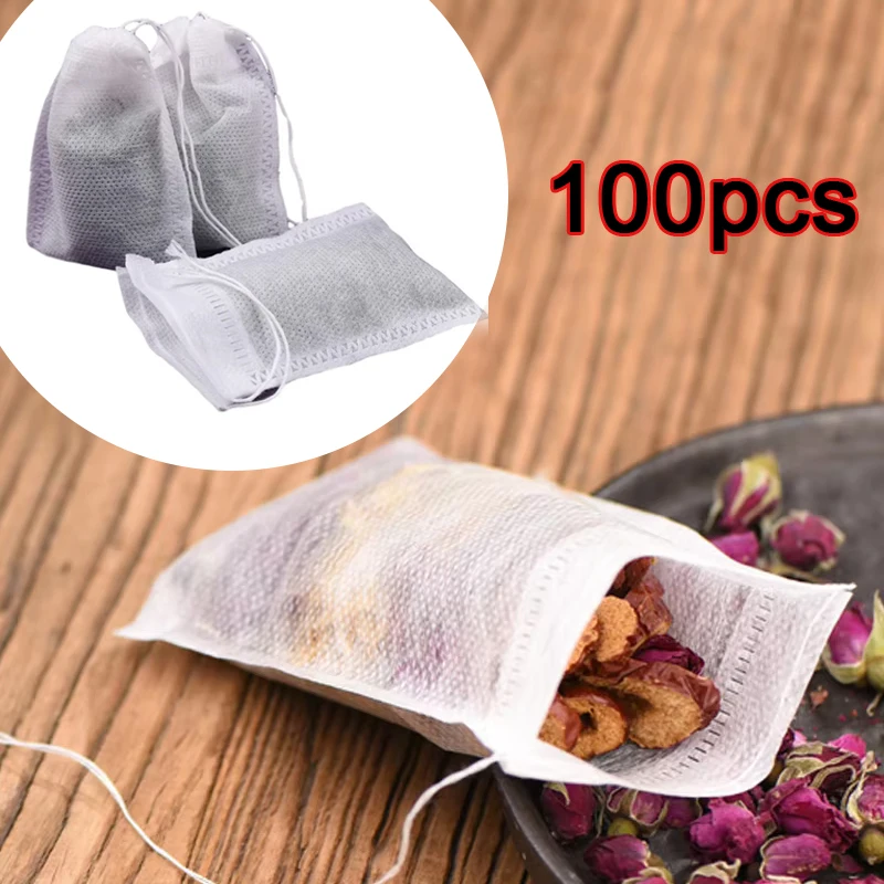 Herbal Wellness Tea - 100Pcs Disposable Teabags Non-Woven Fabric Tea