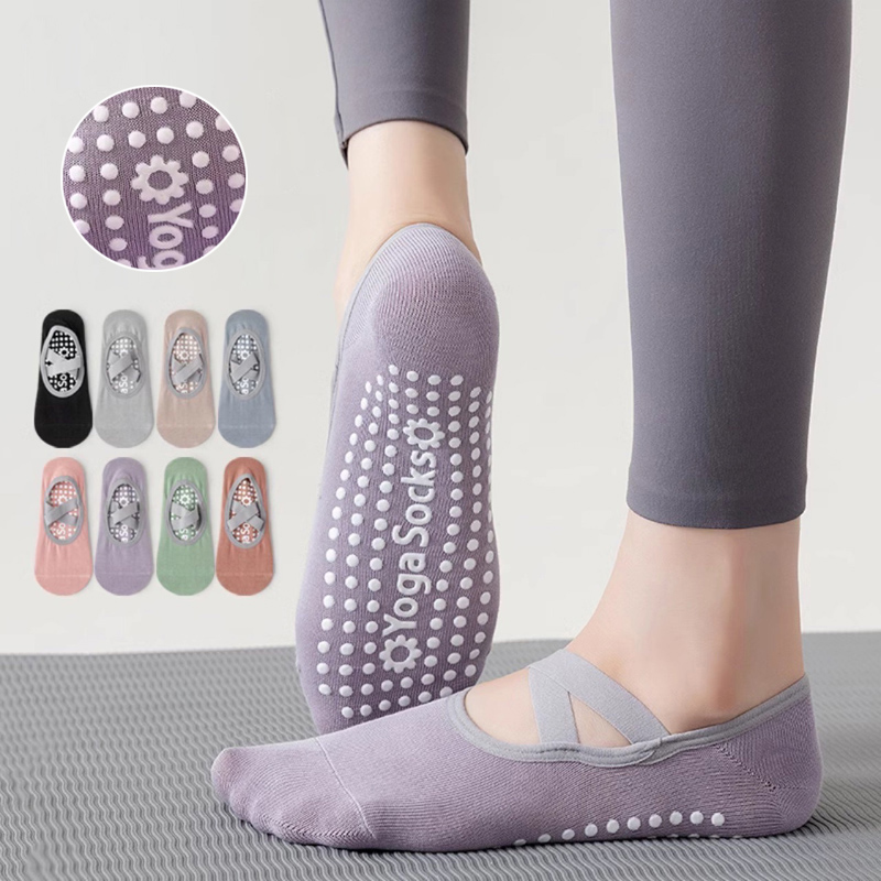 Herbal Yoga - Breathable Towel Bottom Yoga Socks Women