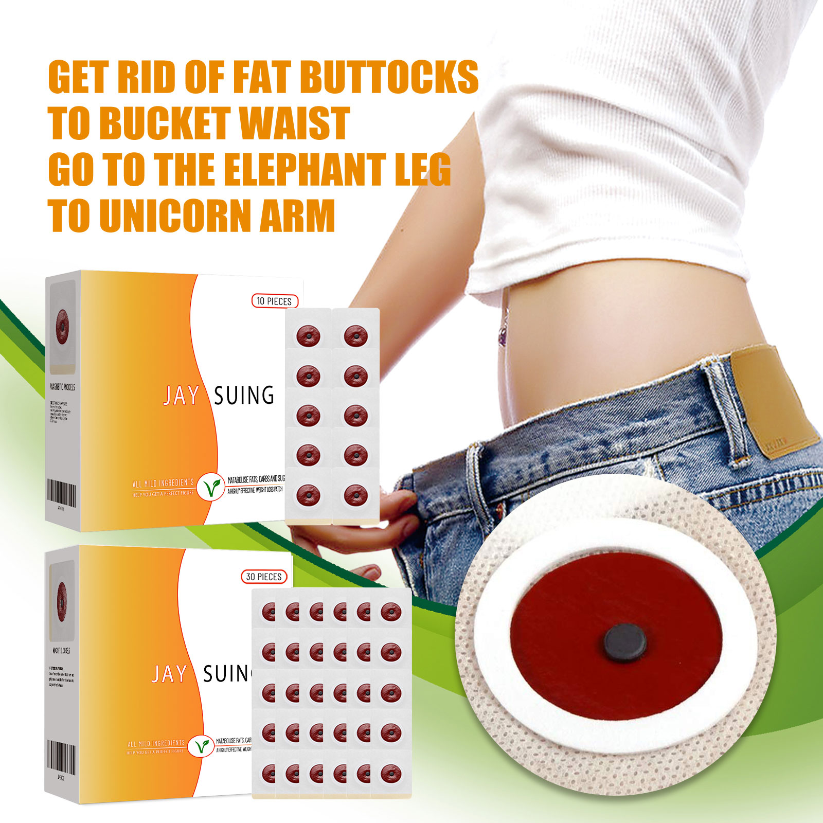 Herbal Weight - Herbal Belly Button Slimming Patch Natural