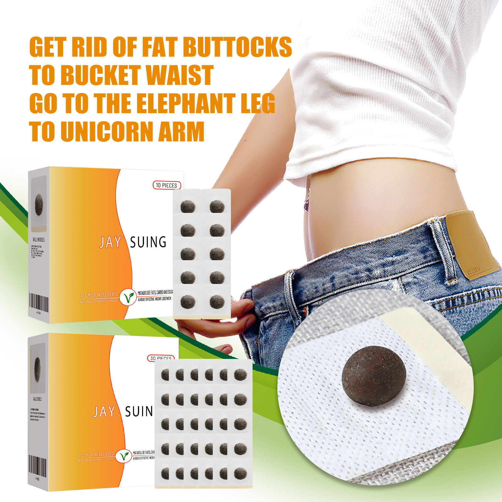 Herbal Weight - Herbal Belly Button Slimming Patch Natural