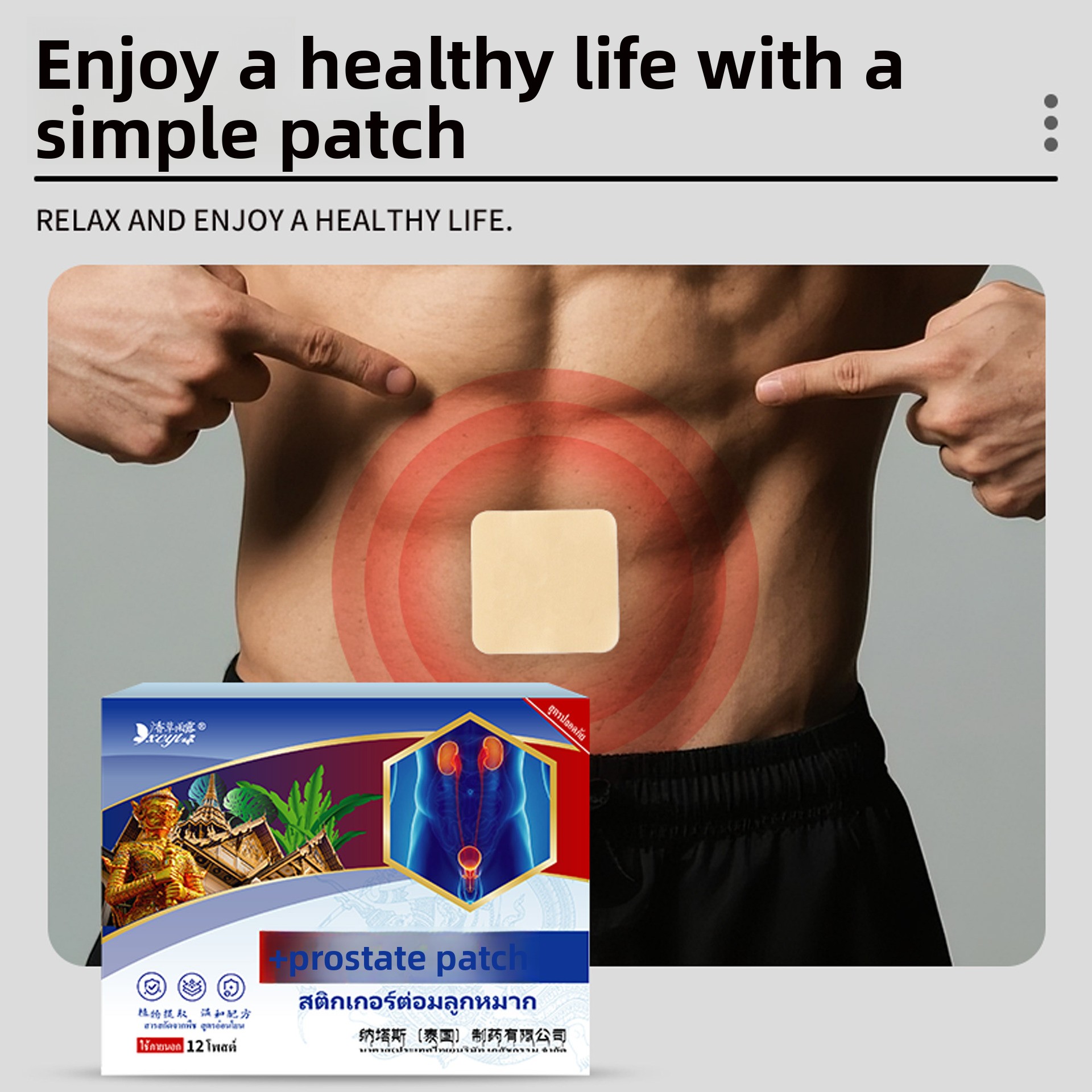 12-Pack Thai Natas Prostate Pa - đánh giá và giá Herbal Wellness Patches