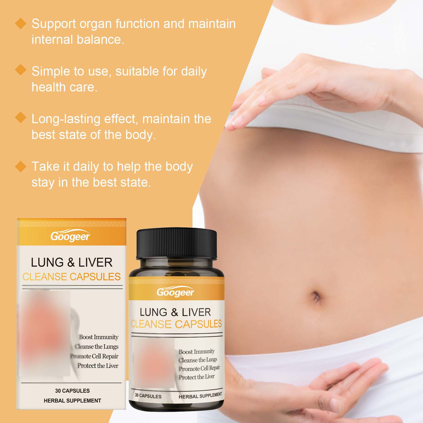 Natural Lung & Liver Cleanse H - đánh giá và giá Herbal Weight