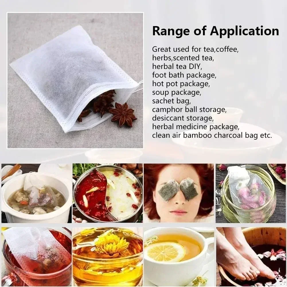 1000-100Pcs Disposable Teabags - đánh giá và giá Herbal Wellness Tea