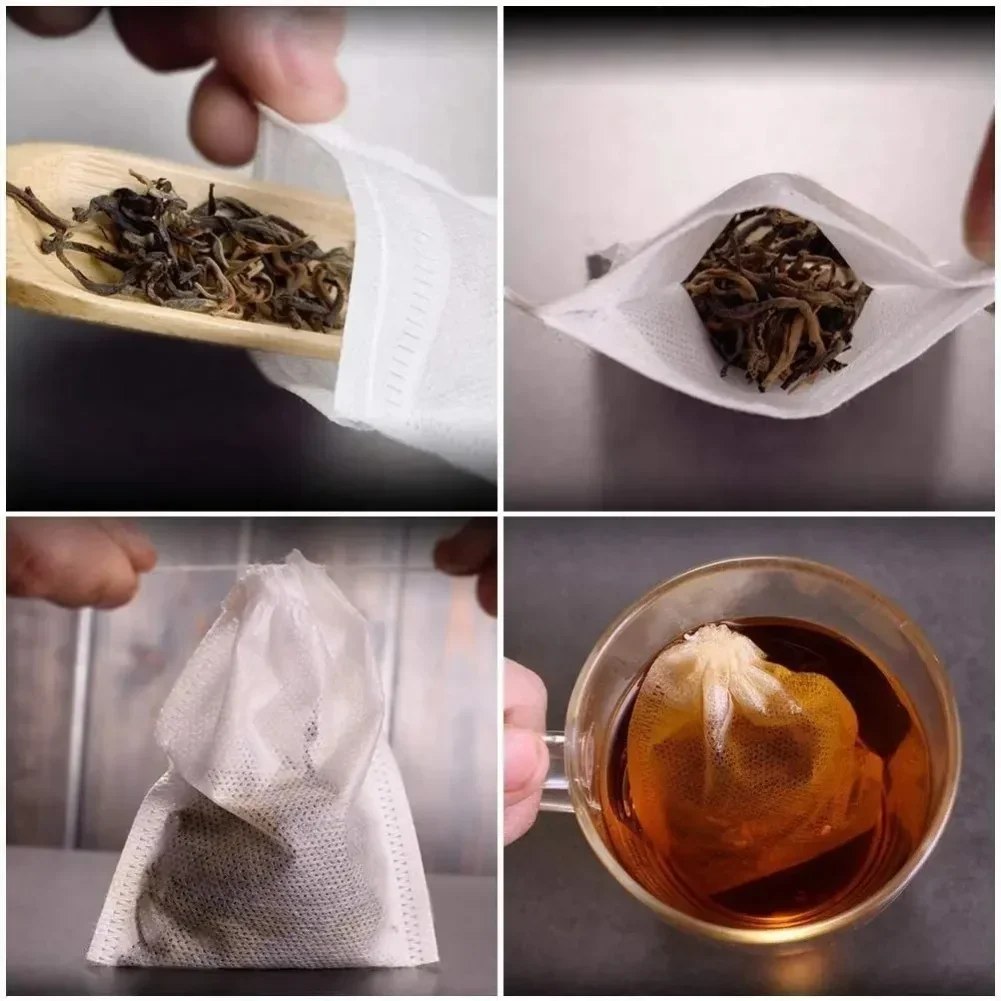 1000-100Pcs Disposable Teabags - đánh giá và giá Herbal Wellness Tea