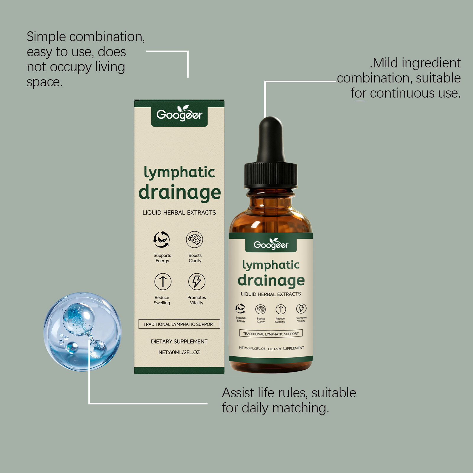 Lymphatic Drainage Drops 11-in - đánh giá và giá Herbal Weight