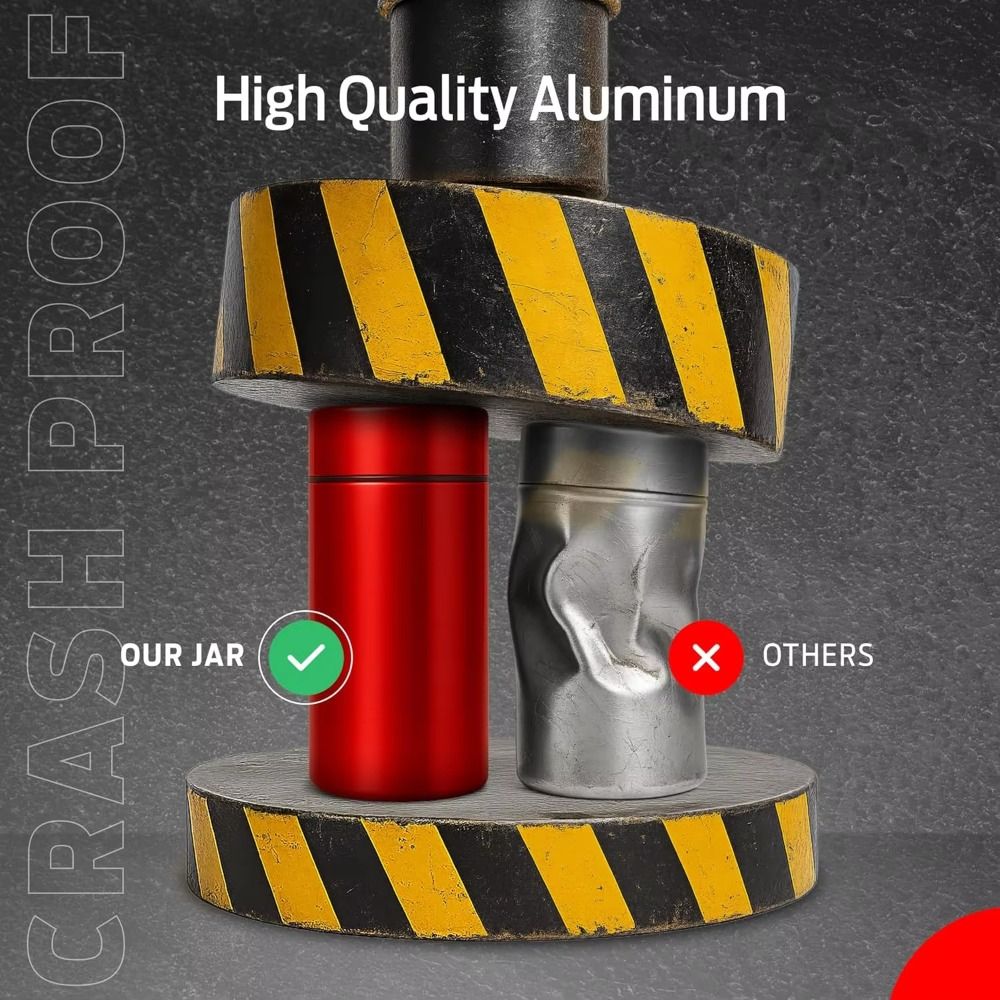 New Portable Aluminum Jar 50ml - đánh giá và giá Herbal Wellness Tea