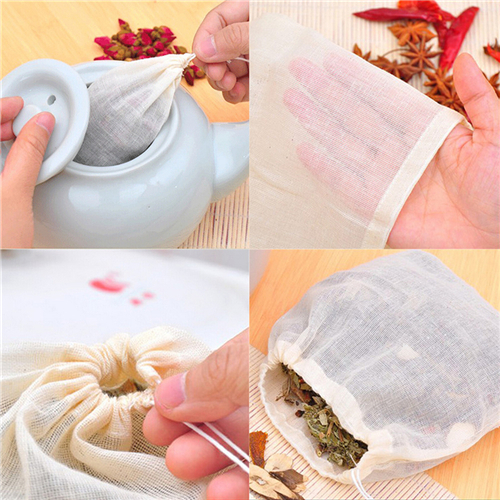 1/10 Cái Cotton Túi Trà Muslin - đánh giá và giá Herbal Wellness Tea