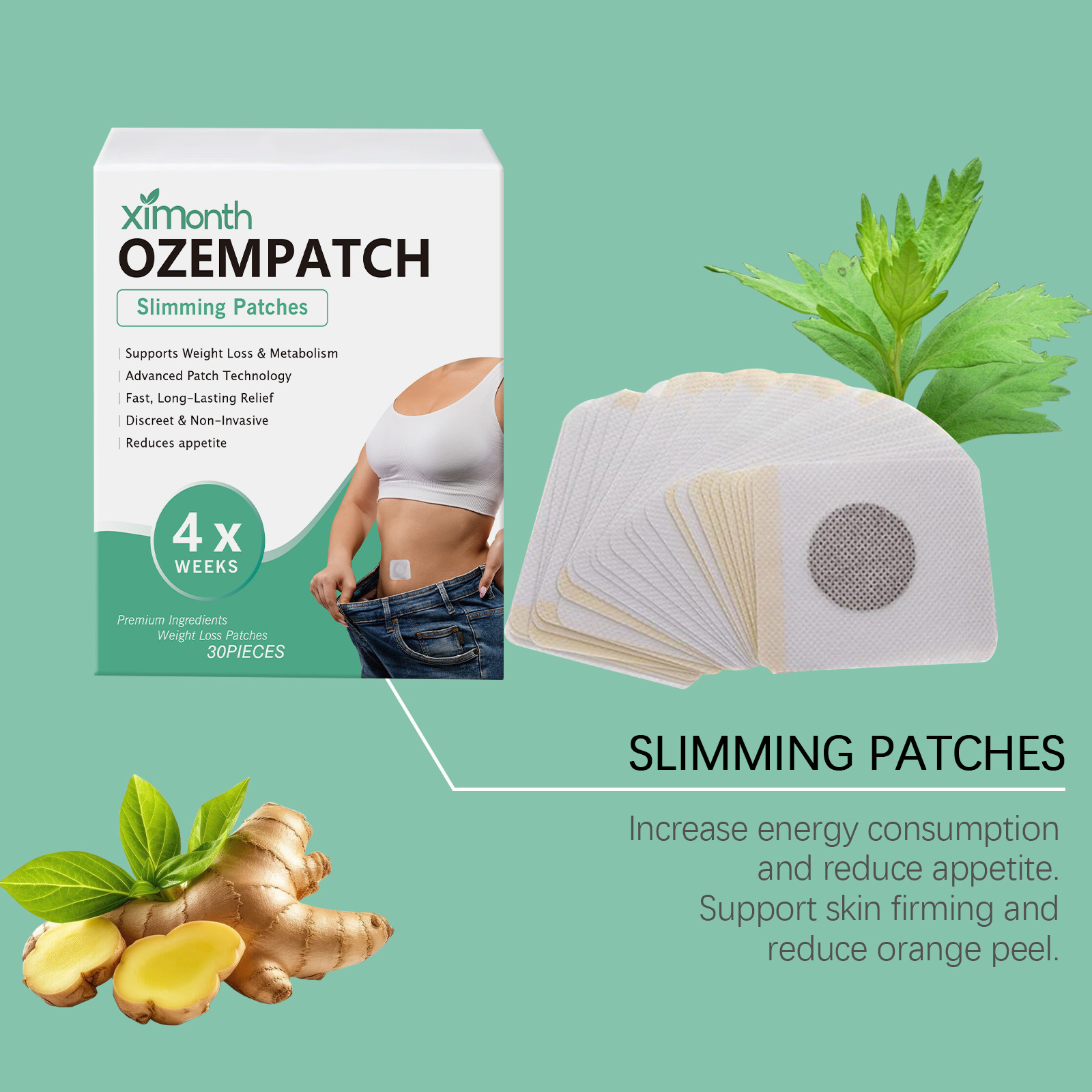 Ximonth Body Shaping Patches I - đánh giá và giá Herbal Wellness Patches