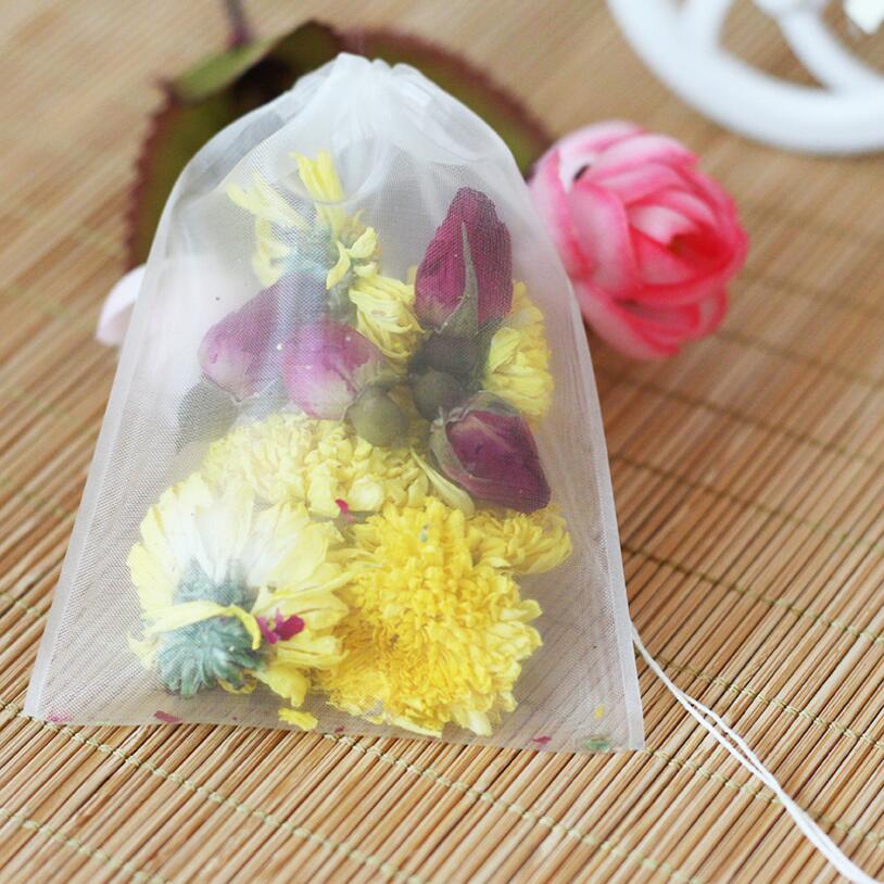 50pcs/lot Empty Tea Bag Nylon  - đánh giá và giá Herbal Wellness Tea
