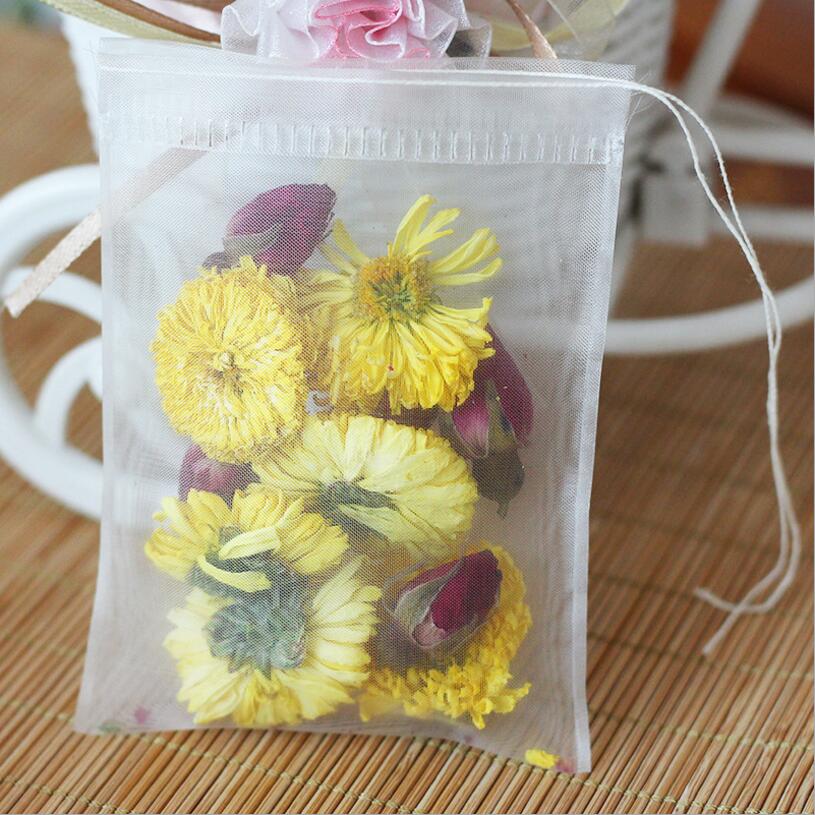 50pcs/lot Empty Tea Bag Nylon  - đánh giá và giá Herbal Wellness Tea